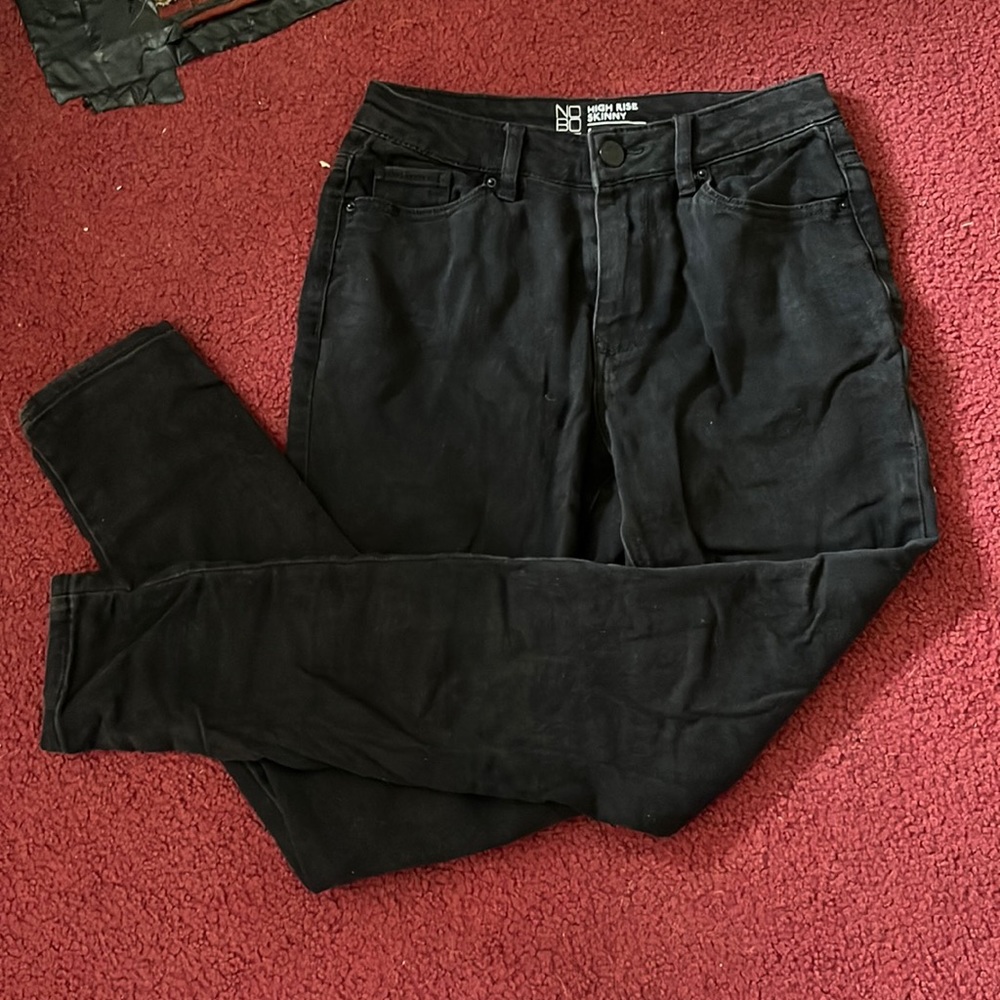 Black Skinny High Rise Jeans